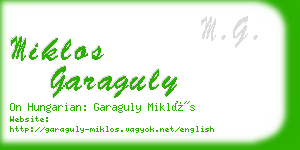 miklos garaguly business card